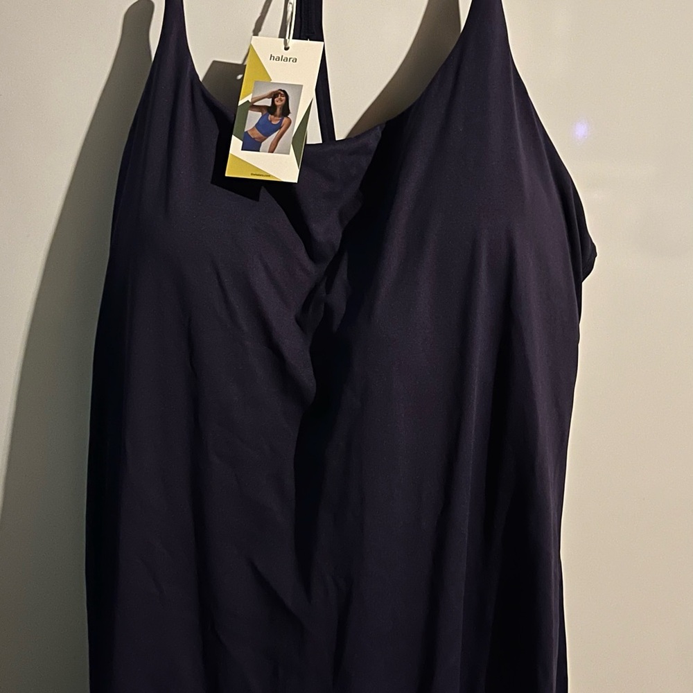 HALARA Deep Blue Strappy swim suit 1 piece. New with tag.